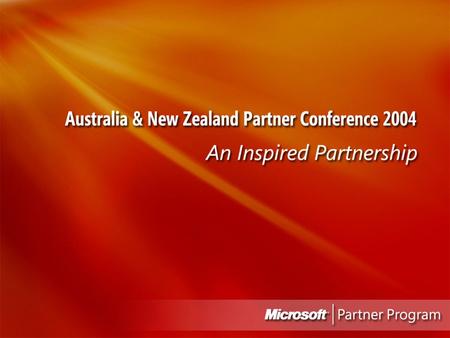Microsoft Partner Conference 2004