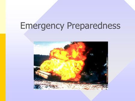 Emergency Preparedness. Potential Emergencies at Cummins Types – Fire Serious injury (loss of life or limb) Tornado, flood, severe weather Large chemical.
