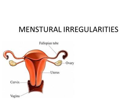 MENSTURAL IRREGULARITIES. AMENORRHOEA Amenorrhea indicates the absence of the menstruation.