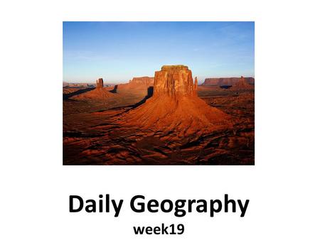Daily Geography week19.
