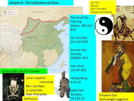 Chapter 8: The Unification of China