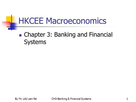 CH3-Banking & Financial Systems