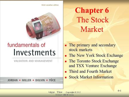 Chapter 6 The Stock Market