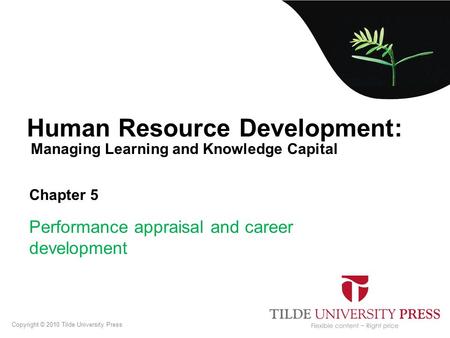 Performance appraisal and career development