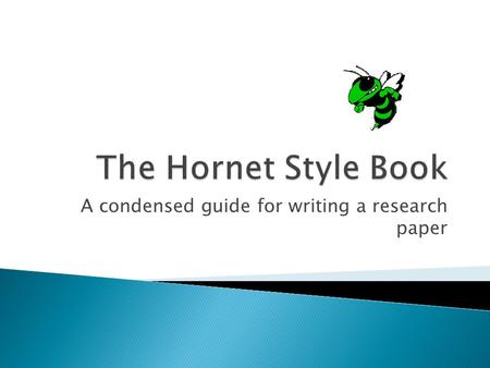 A condensed guide for writing a research paper.  Learn about the Academic Integrity Code  Learn how to conduct research this year and in the future.