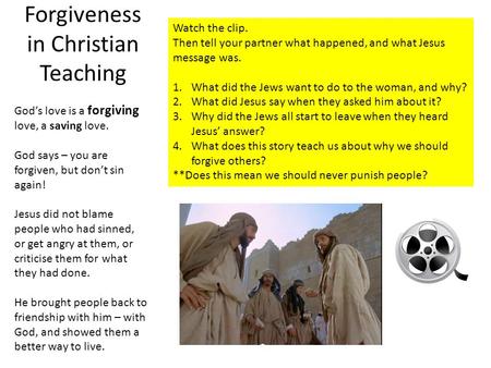 Forgiveness in Christian Teaching
