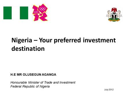 Nigeria – Your preferred investment destination