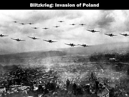 Blitzkrieg: Invasion of Poland. RADIO SHOW.