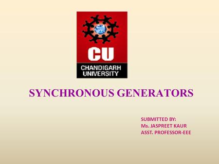 SYNCHRONOUS GENERATORS