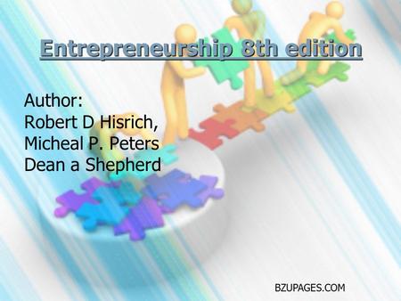 Entrepreneurship 8th edition
