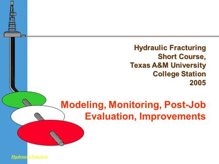 Modeling, Monitoring, Post-Job Evaluation, Improvements