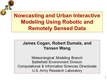 James Cogan, Robert Dumais, and Yansen Wang
