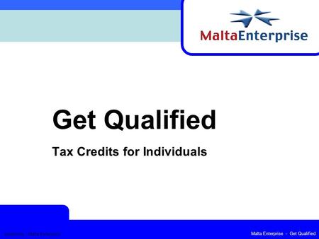 Get Qualified Tax Credits for Individuals