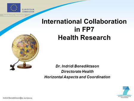 International Collaboration in FP7 Health Research