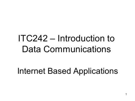 Last Week TCP/IP and OSI Describe the definition of a protocol;