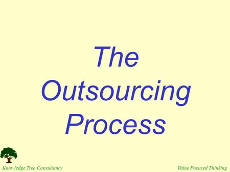 The Outsourcing Process