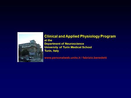 Clinical and Applied Physiology Program
