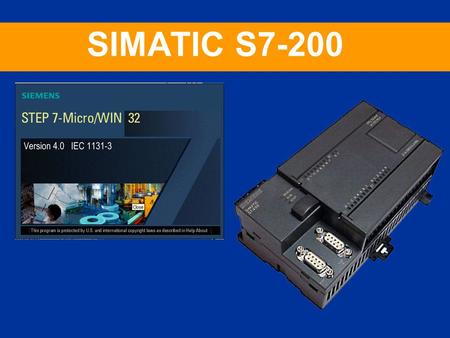 SIMATIC S7-200 www.siemens.com/s7-200/.