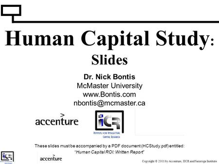 Human Capital Study: Slides