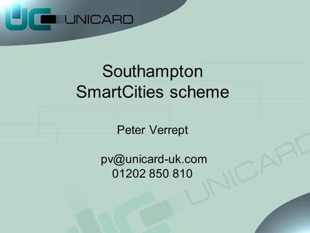 Southampton SmartCities scheme Peter Verrept