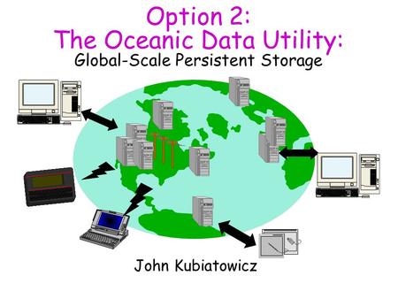 Option 2: The Oceanic Data Utility: Global-Scale Persistent Storage John Kubiatowicz.