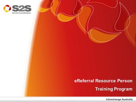 EReferral Resource Person Training Program. The trend….