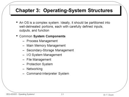 Chapter 3: Operating-System Structures