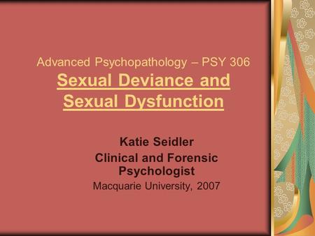 Clinical and Forensic Psychologist