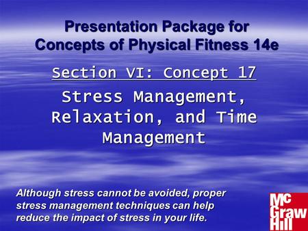 Presentation Package for Concepts of Physical Fitness 14e