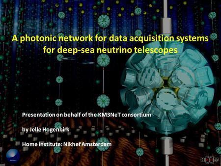 Electronic department A photonic network for data acquisition systems for deep-sea neutrino telescopes Presentation on behalf of the KM3NeT consortium.