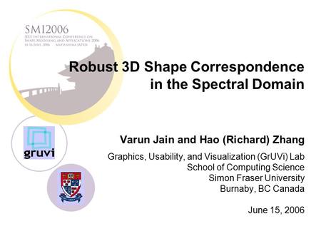 Robust 3D Shape Correspondence in the Spectral Domain