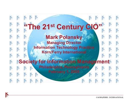 “The 21st Century CIO” Mark Polansky