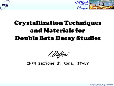 Crystallization Techniques and Materials for Double Beta Decay Studies