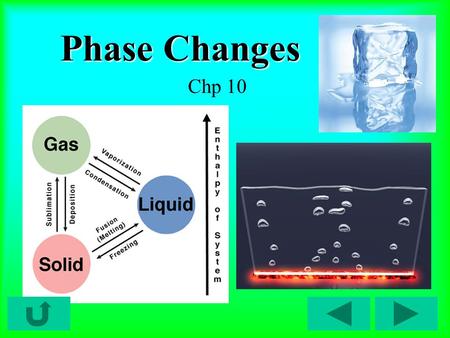 Phase Changes Chp 10. Phase Diagrams Phase diagram = relates physical states of matter (solid, liquid, gas) to temperature and pressure.
