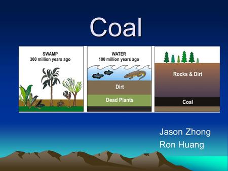 Coal Jason Zhong Ron Huang. Introduction Coal is a nonrenewable energy source. It’s a combustible black or brownish-black rock composed mostly of carbon.