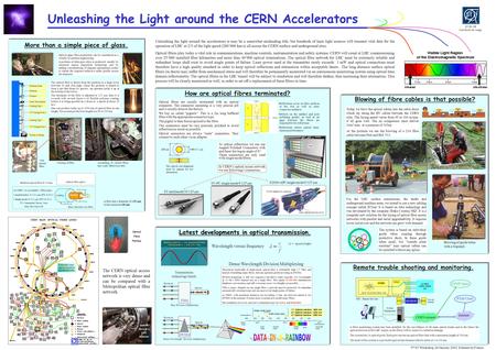 More than a simple piece of glass. Unleashing the Light around the CERN Accelerators ST-EL-OF Unleashing the light around the accelerators is may be a.