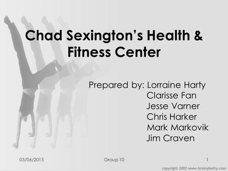 Chad Sexington’s Health & Fitness Center