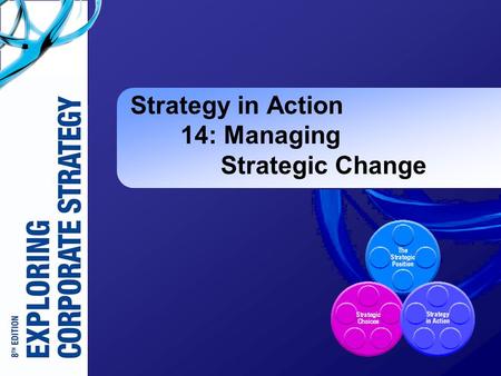 Strategy in Action 14: Managing Strategic Change.