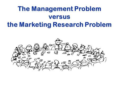 The Management Problem the Marketing Research Problem