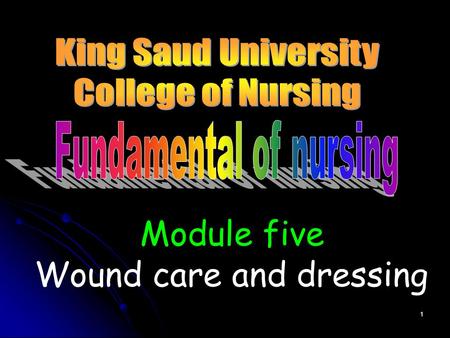 Wound care and dressing