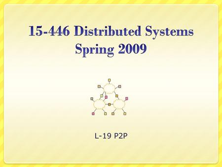 L-19 P2P. Scaling Problem Millions of clients  server and network meltdown 2.