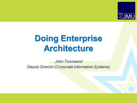 Doing Enterprise Architecture