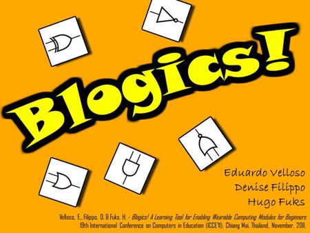 Blogics! It’s a logic circuit simulator aimed at beginners. It introduces simple concepts in the design of interactive physical computing systems such.