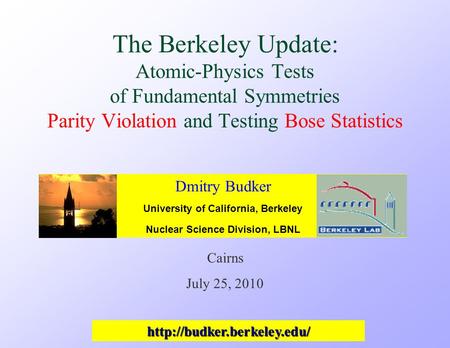 University of California, Berkeley Nuclear Science Division, LBNL