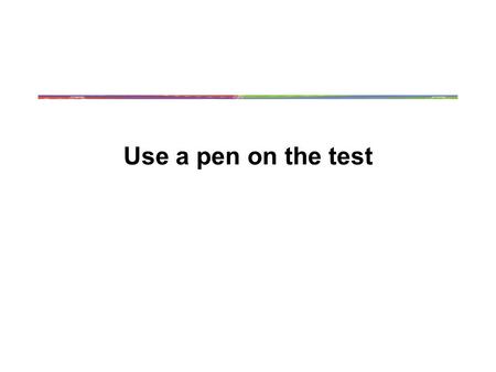 Use a pen on the test. The distinct modes of vision offered by feedforward and recurrent processing Victor A.F. Lamme and Pieter R. Roelfsema.