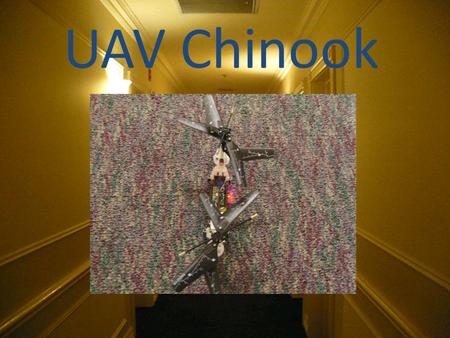 UAV Chinook. What is a UAV? A UAV or Unmanned Areal Vehicle is a self controlled vehicle that is used to perform operations that vary from recognisance.