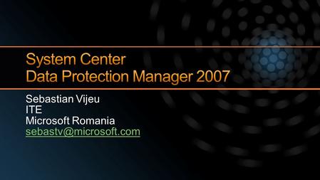 Sebastian Vijeu ITE Microsoft Romania