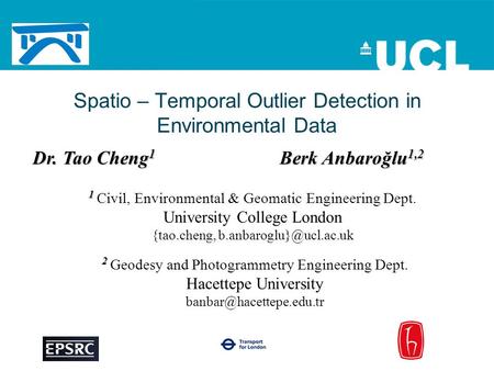 Spatio – Temporal Outlier Detection in Environmental Data