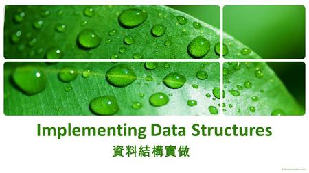 Implementing Data Structures