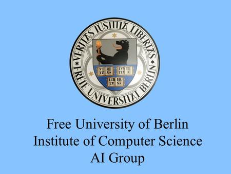 Free University of Berlin Institute of Computer Science AI Group.